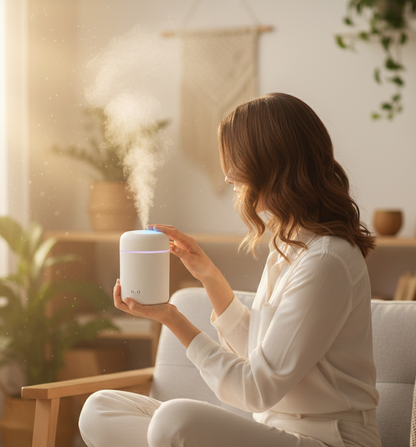 Portable Air Humidifier Aroma Essential Oil Diffuser for Car Home